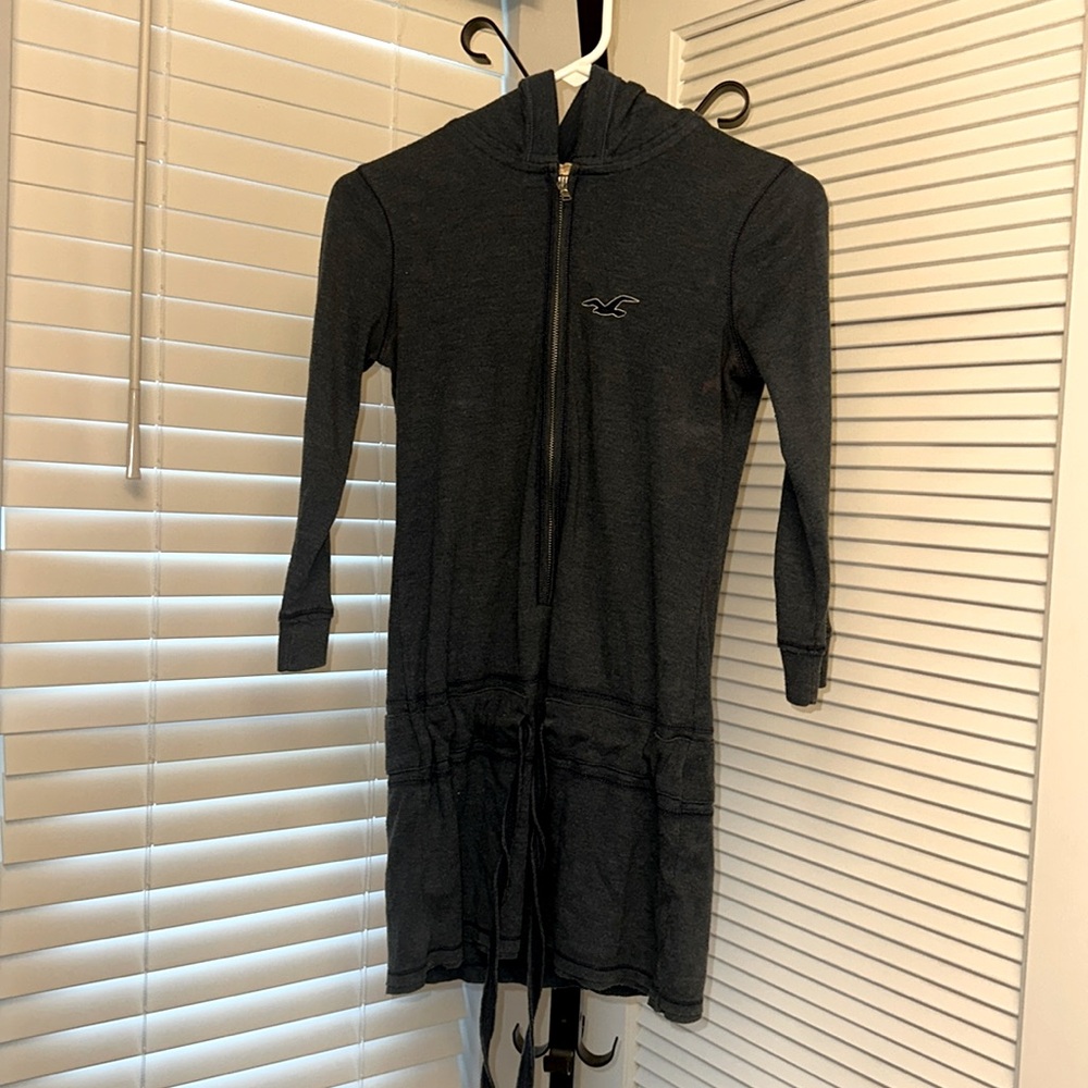 Blue Hollister Hoodie Dress